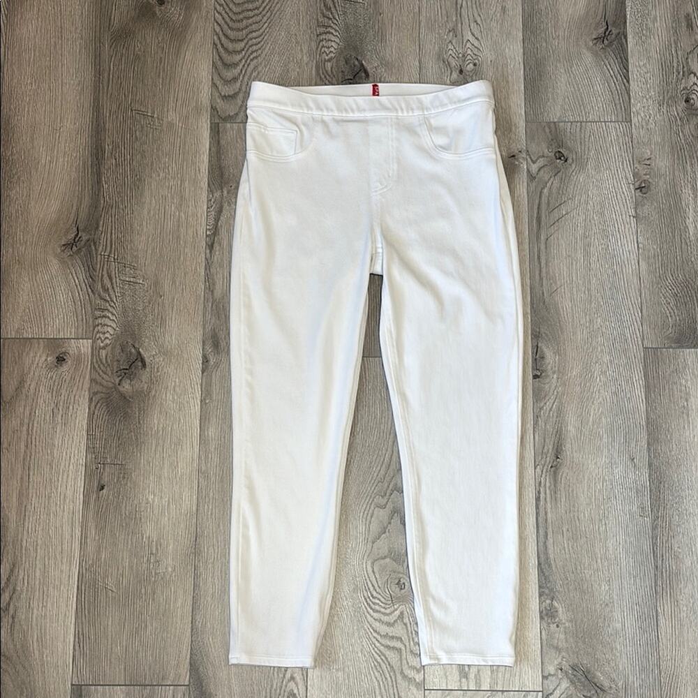 SPANX White Pull On Shaping Jeans Pants Size M